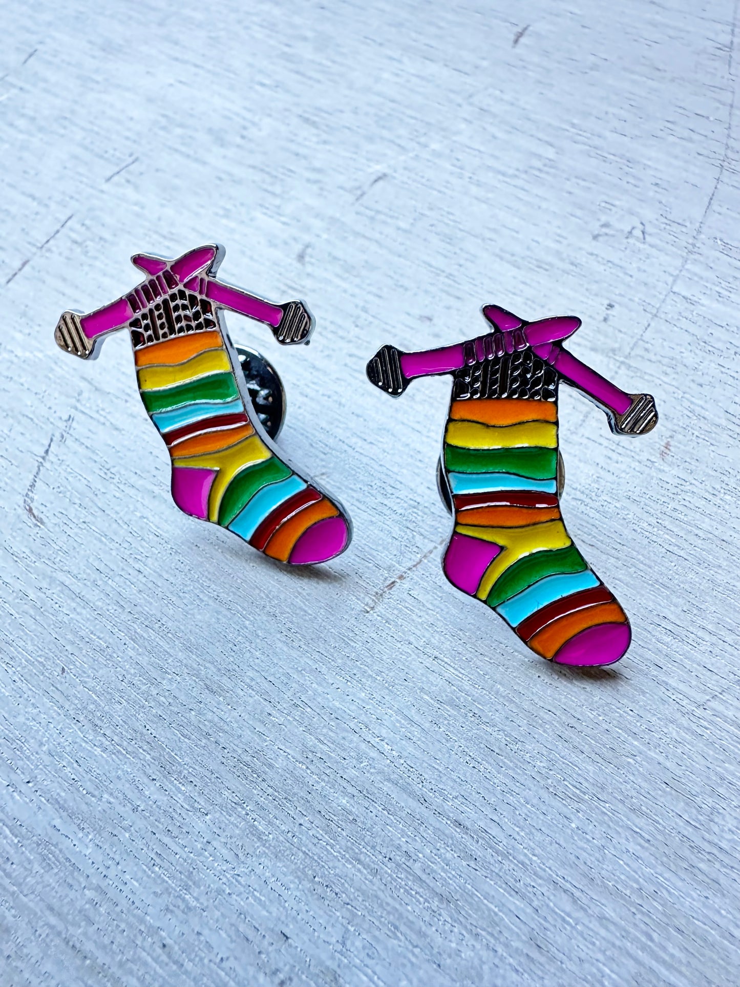 Pin Sock Knitting