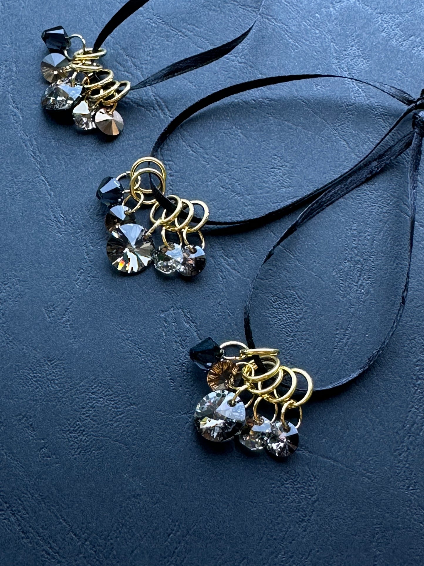 Swa***ski Stitch Markers - verschiedene Varianten Form Rund