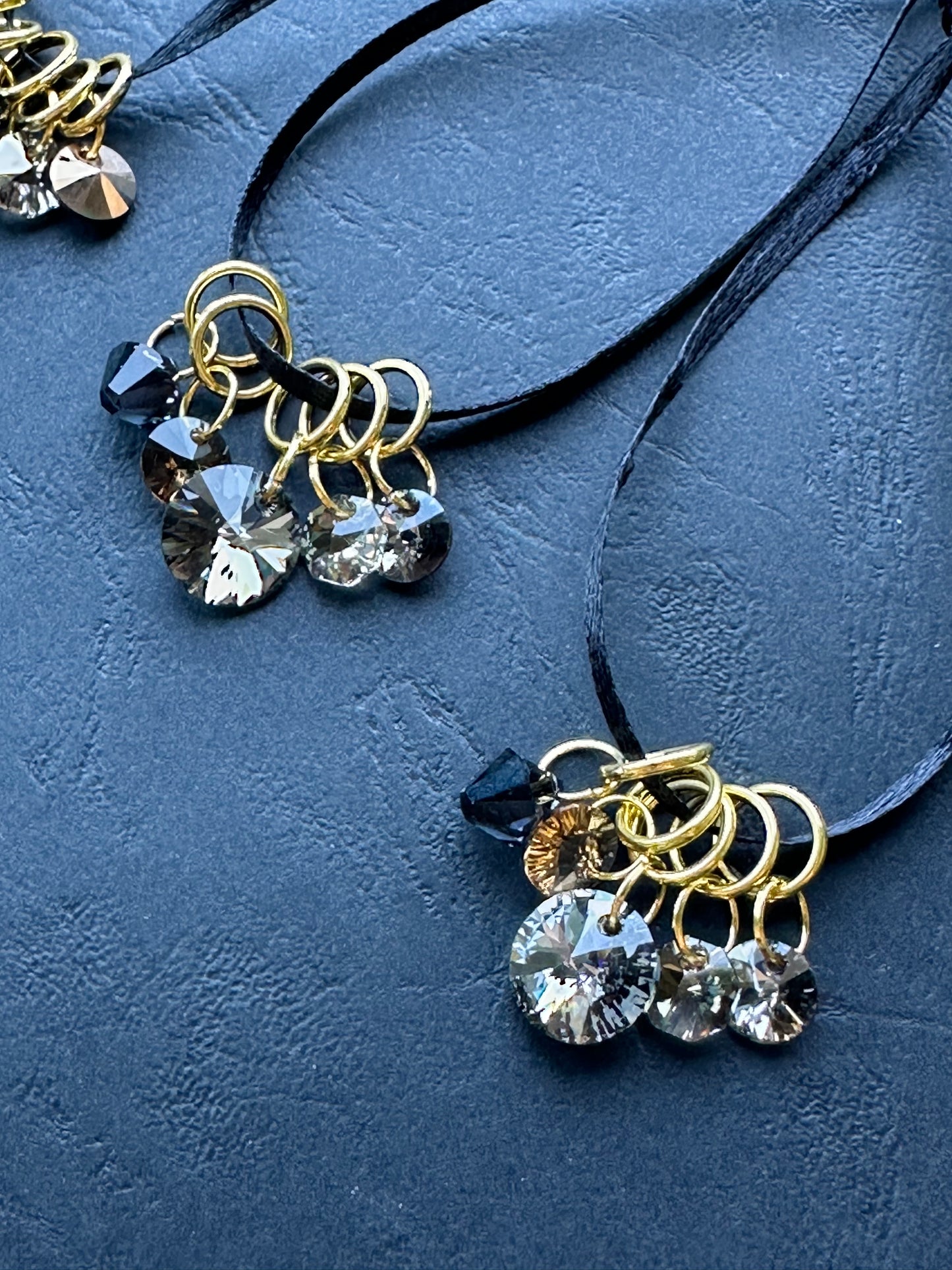 Swa***ski Stitch Markers - verschiedene Varianten Form Rund