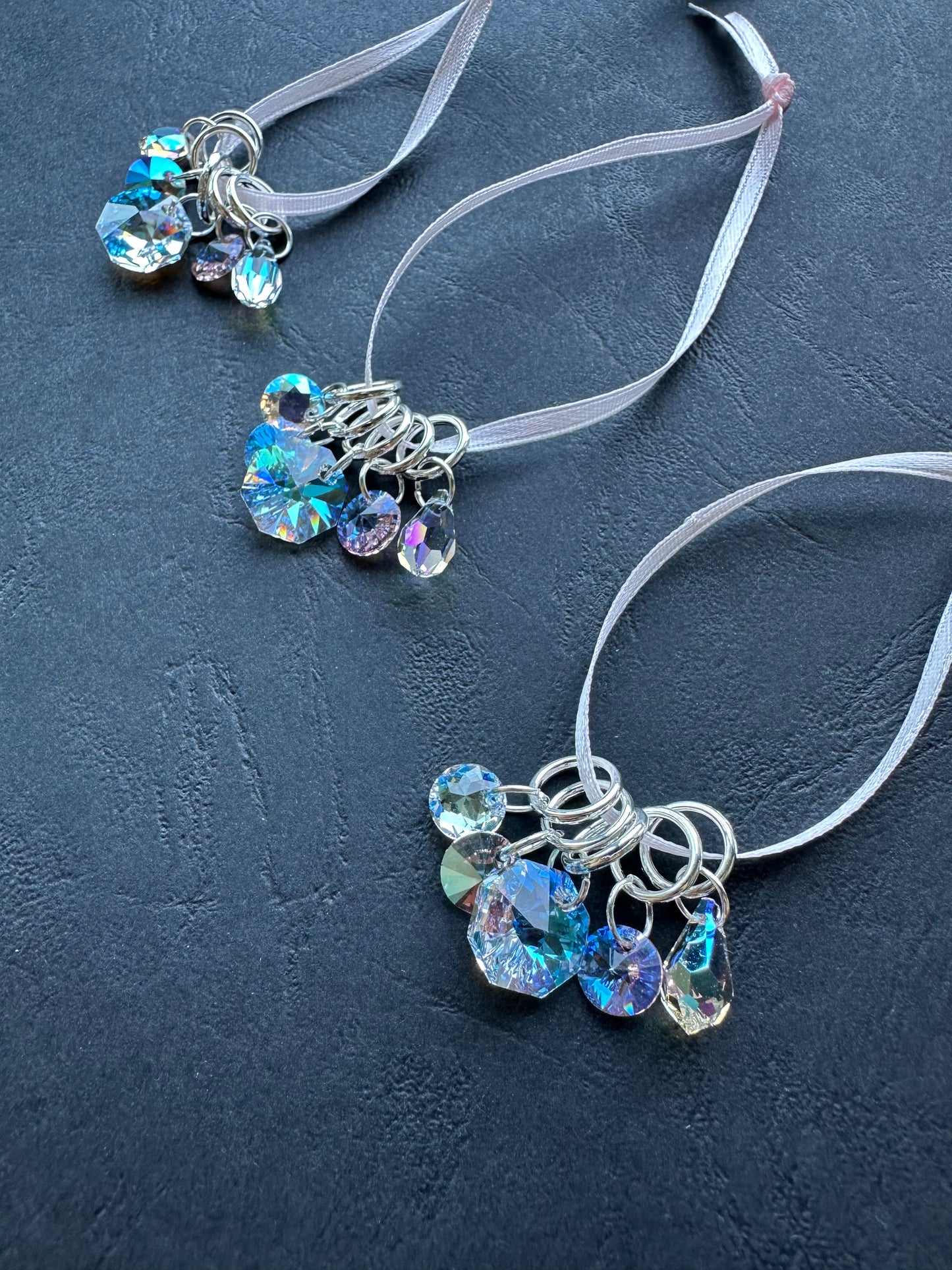Swa***ski Stitch Markers - verschiedene Varianten Form Rund