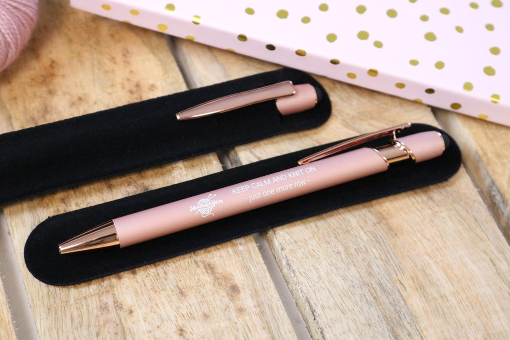 Kugelschreiber Schwedenrot Rose Gold