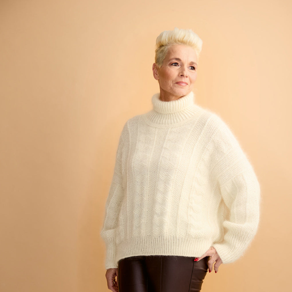 FeinGefühl Kuschelpullover Top-Down Stricken