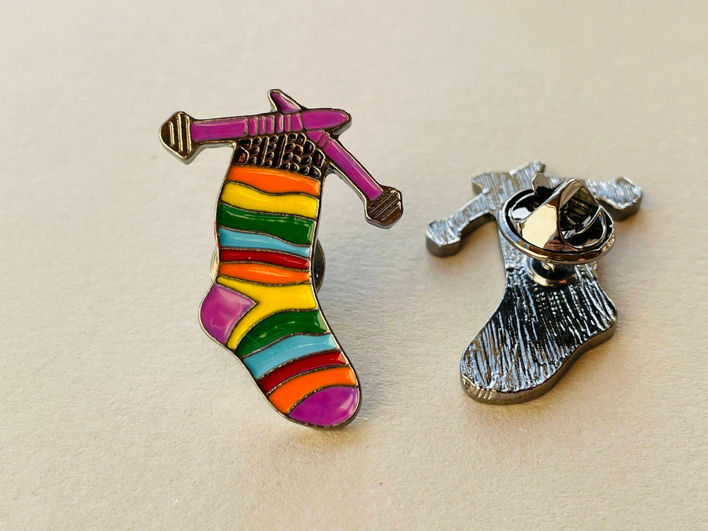 Pin Sock Knitting