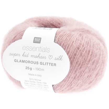 RICO Design - Essentials Super Kid Mohair Loves Silk Glamorous Glitter - verschiedene Farben
