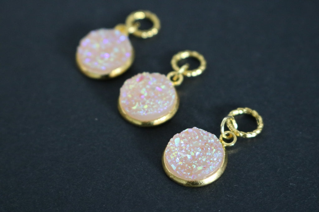 Stitch Marker - Fairy Crystal - holo gold