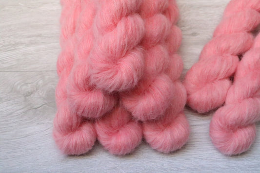 Fluffy Suri Silk - Coral