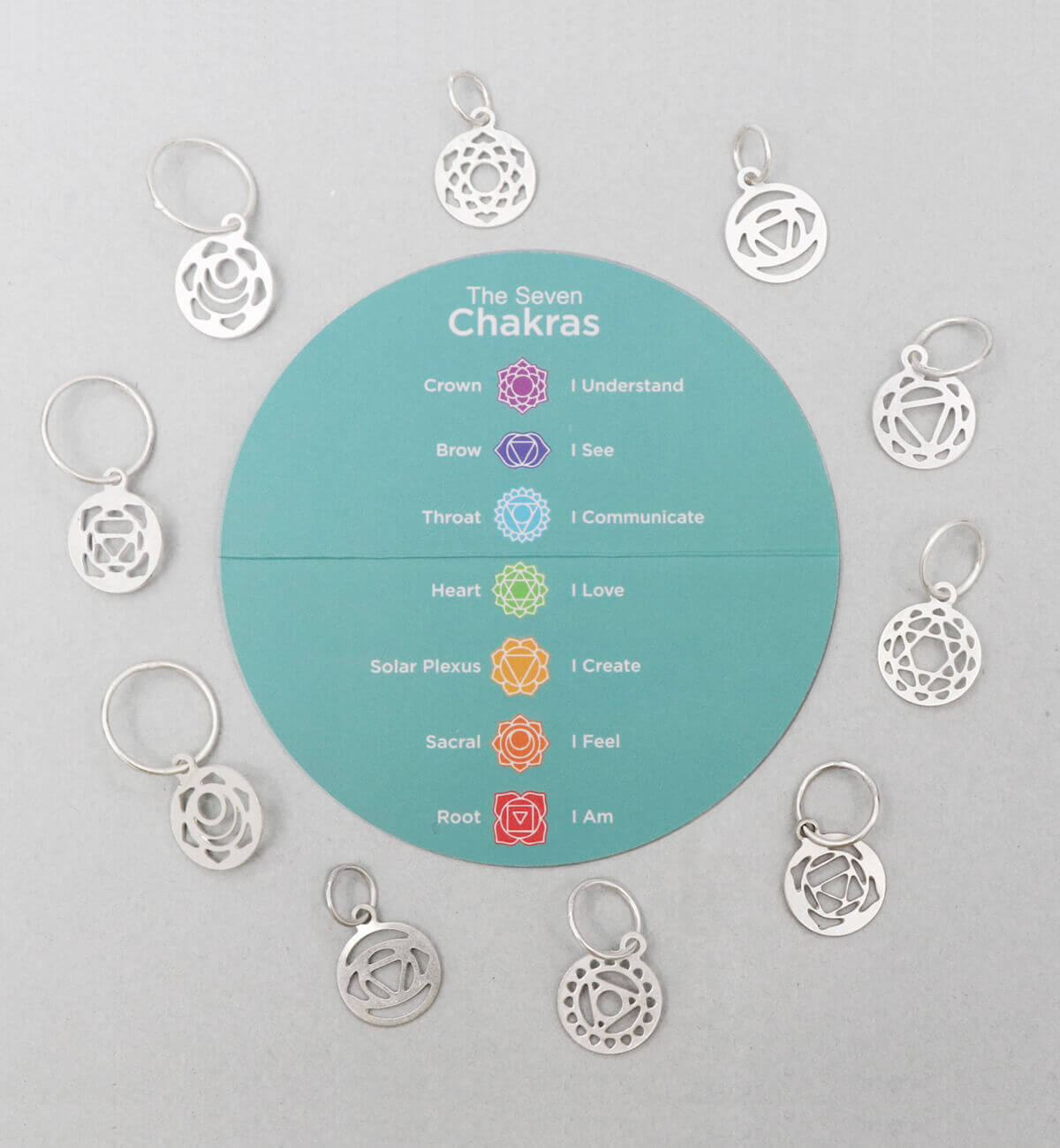 KnitPro Stitch Markers Chakra Mindful Collection