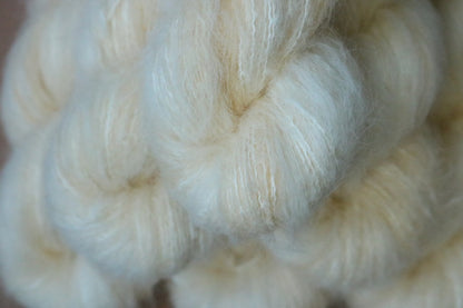 Fluffy Suri Silk - Ivory