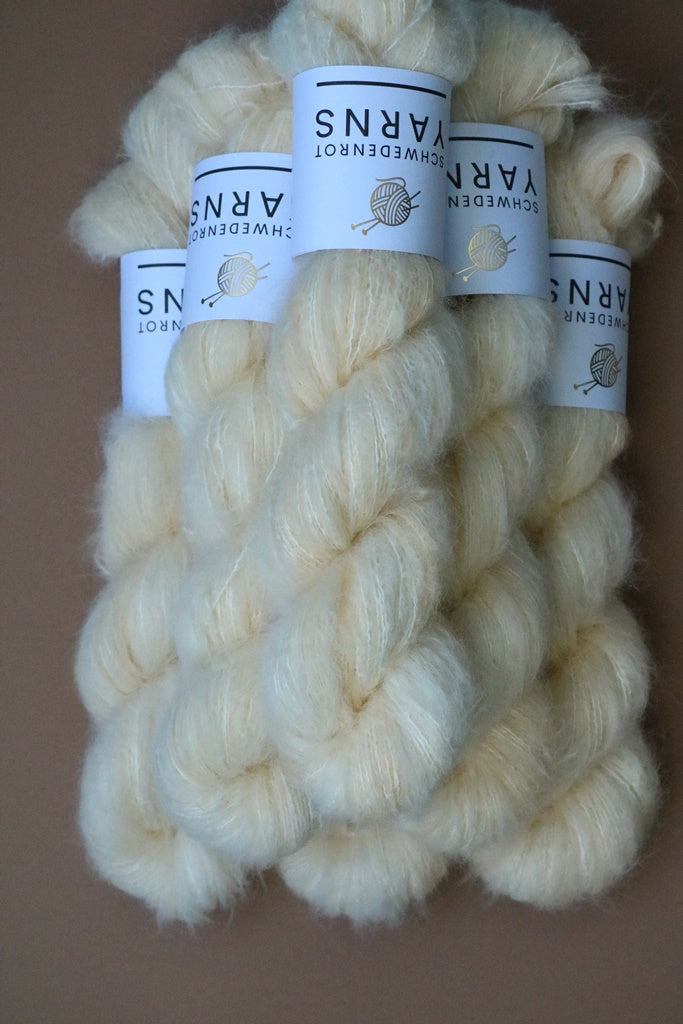 Fluffy Suri Silk - Ivory