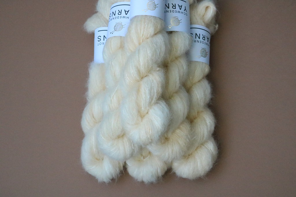 Fluffy Suri Silk - Ivory