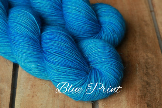 Merino Linen - Blue Print