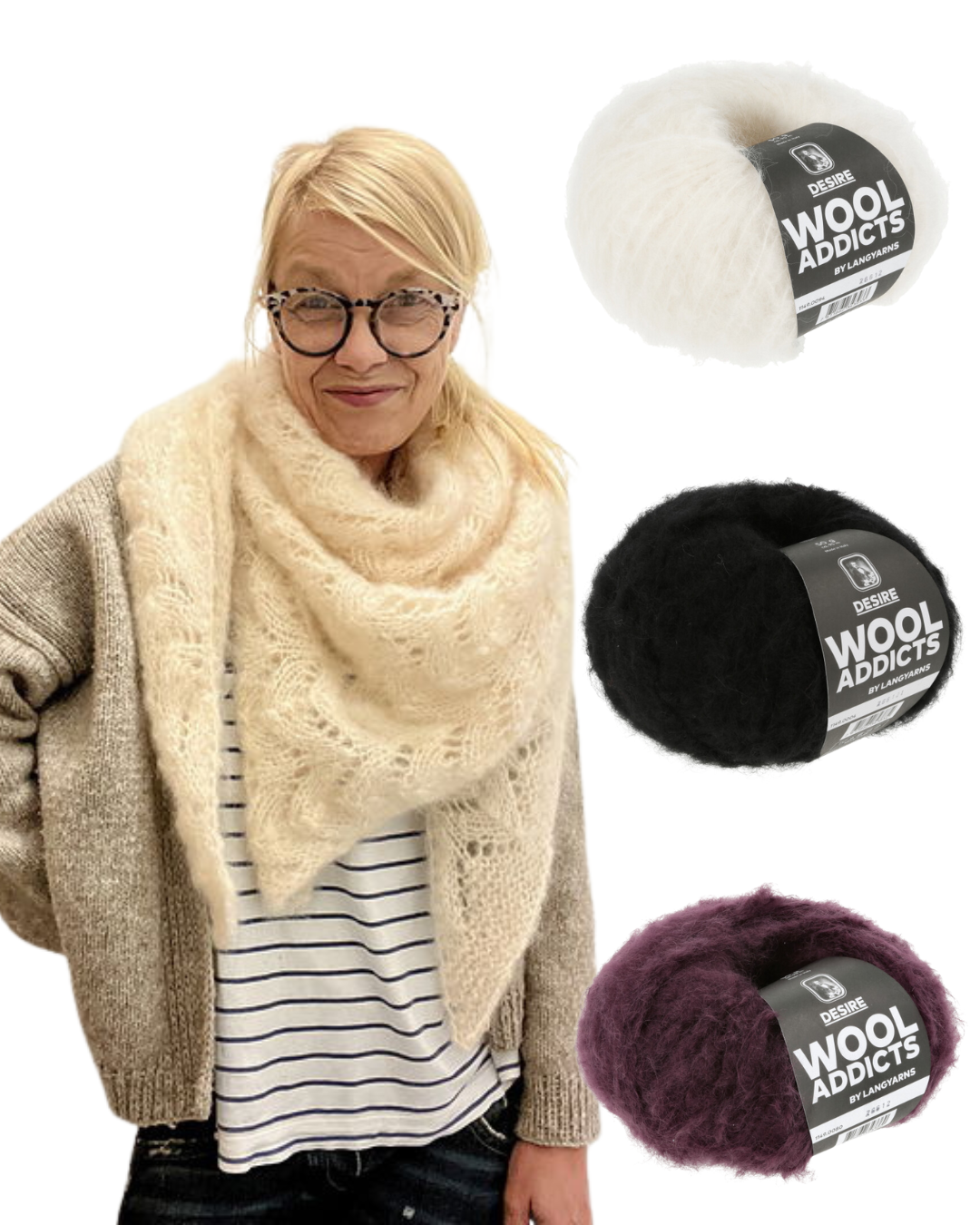 Cozy Walk Shawl yarn package by Isabell Krämer - LANG YARNS DESIRE - Delivery time 2-4 days