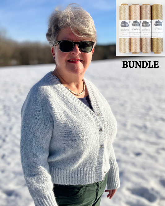 Bundle - Kristall Cardi Garnpaket by Dagmar Römke - Lieferzeit 5-10 Tage