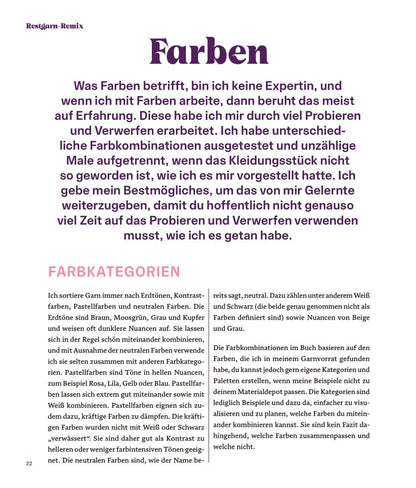 RESTGARN REMIX Kleidung stricken aus Wollresten
