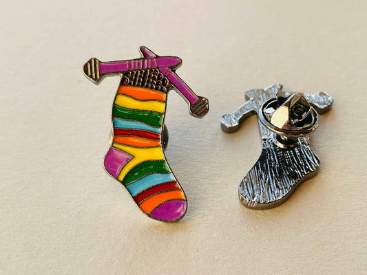 Pin Sock Knitting