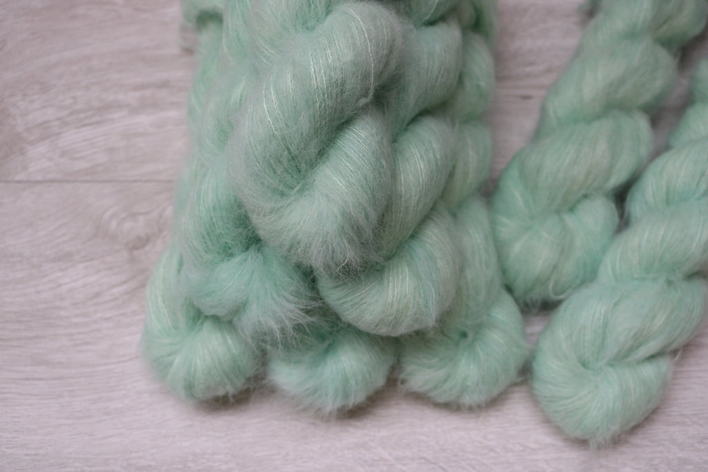 Fluffy Suri Silk - Sea Glass