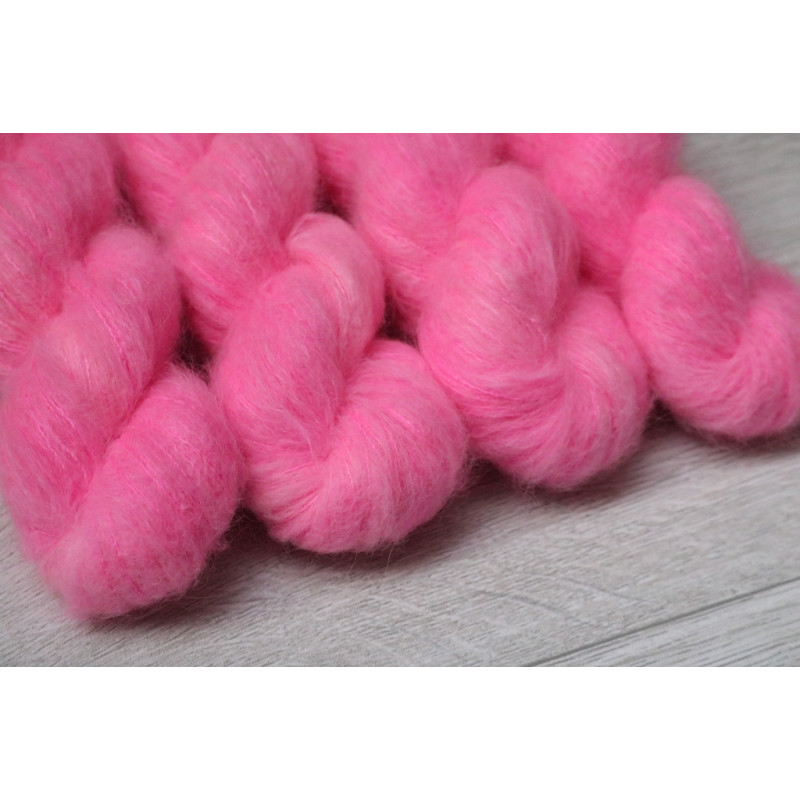 PRE ORDER Fluffy Suri Silk - Pink Panther