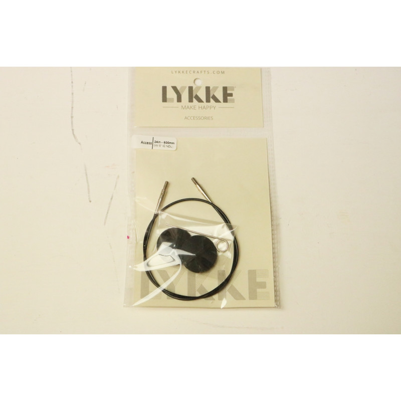 LYKKE - Cord BLACK 5" 60 cm