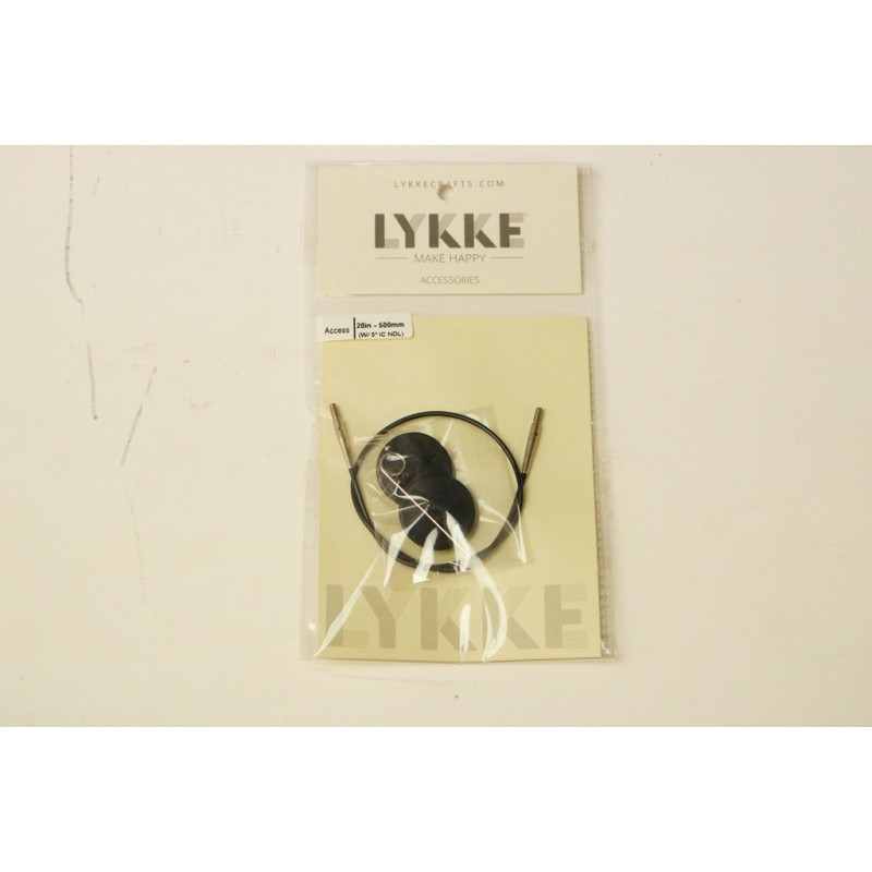 LYKKE - Cord BLACK 5" 50 cm