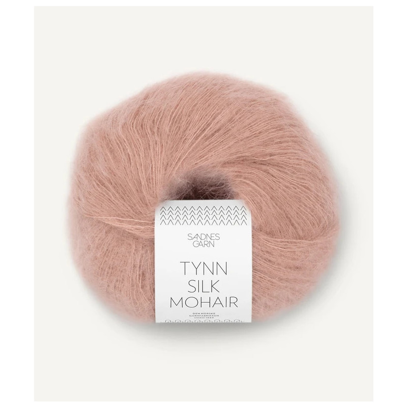 Sandnes - Tynn Silk Mohair 3511 Pudder Rosa