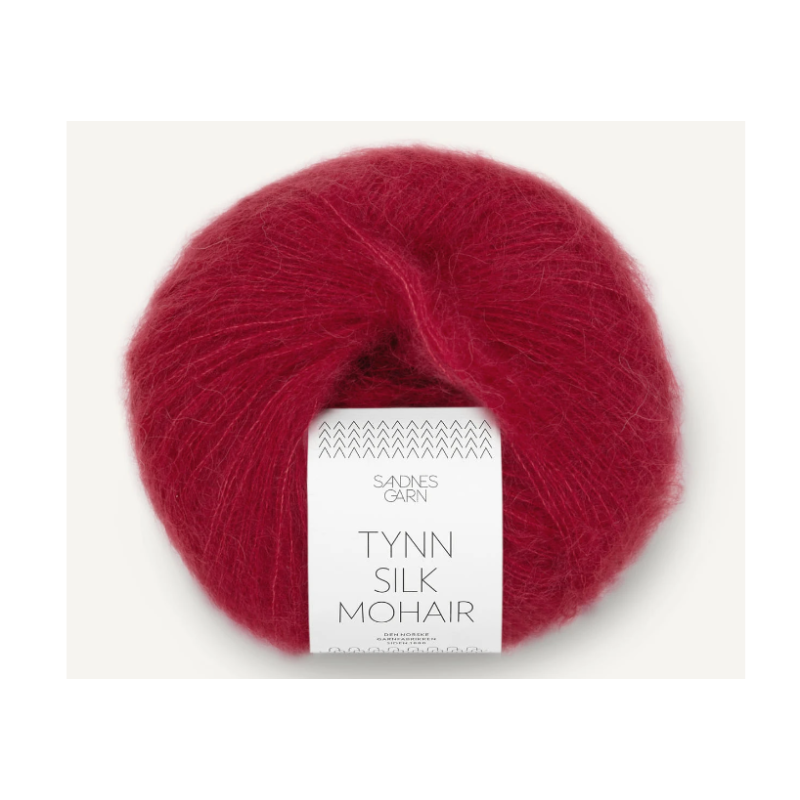 Sandnes - Tynn Silk Mohair 4236 Dyp Red